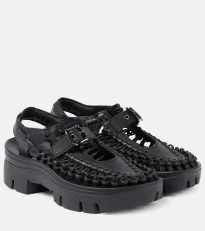 Noir Kei Ninomiya Keen Uneek Platform Mary Jane Flats In 1 Black