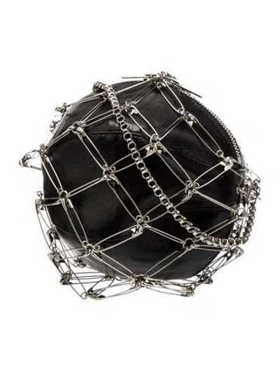 Pre-owned Noir Kei Ninomiya Leather Shoulder Bag In Black