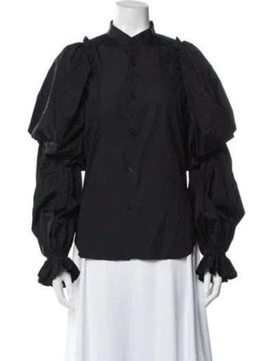 Pre-owned Noir Kei Ninomiya Long Sleeve Blouse In Blue