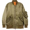 Noir Kei Ninomiya Zip-up Bomber Jacket In Khaki