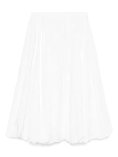 Noir Kei Ninomiya Mid-length Skirt In White