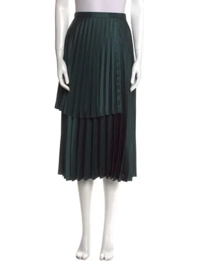 Pre-owned Noir Kei Ninomiya Midi Length Skirt In Green