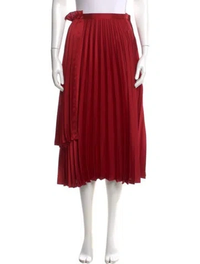 Pre-owned Noir Kei Ninomiya Midi Length Skirt In Red