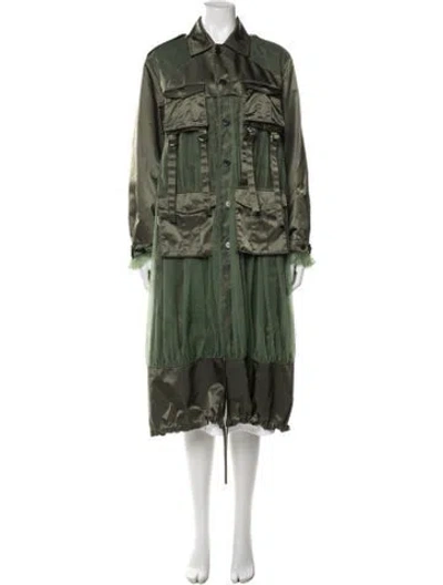 Pre-owned Noir Kei Ninomiya Nylon Camouflage Print Parka W/ Tags In Green