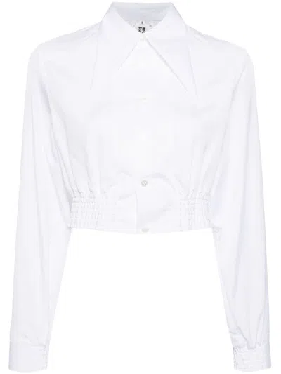 Noir Kei Ninomiya White Pointed Collar Shirt In Weiss