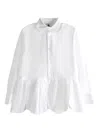 Noir Kei Ninomiya Peter Pan Collar Pleated Blouse In Black