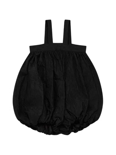 Noir Kei Ninomiya Pinafore Textured Trousers In Black