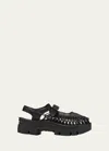 Noir Kei Ninomiya Keen Uneek Platform Mary Jane Flats In Black