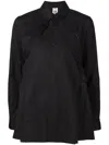 Noir Kei Ninomiya Pleated Detail Shirt In Black