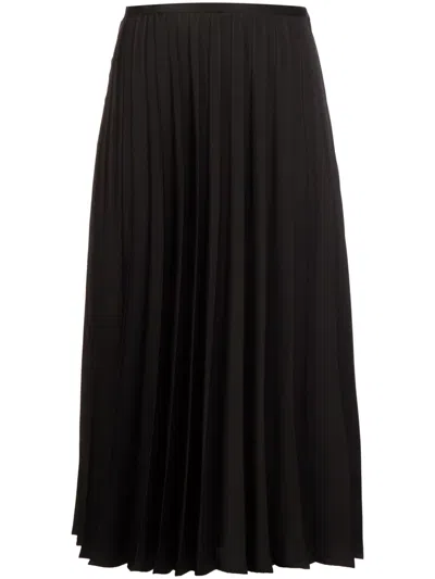 Noir Kei Ninomiya Pleated Skirt In Black