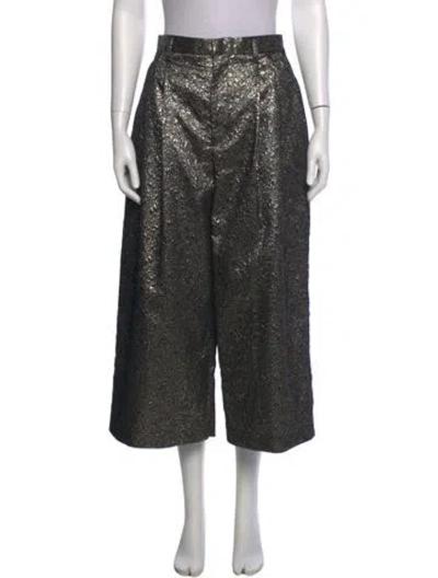 Pre-owned Noir Kei Ninomiya Printed Wide Leg Pants