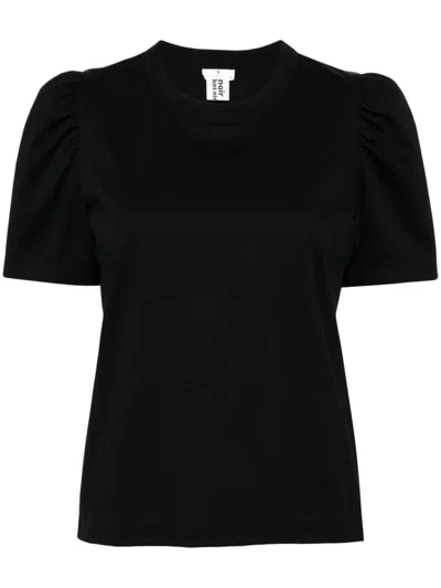 Noir Kei Ninomiya Puff-sleeved T-shirt In Black