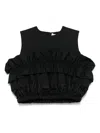 Noir Kei Ninomiya Ruffle-detail Crop Top