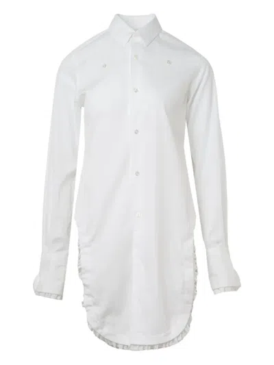 Noir Kei Ninomiya Ruffled-detail Shirt In White
