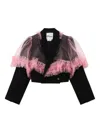 Noir Kei Ninomiya Ruffled Jacket In Black