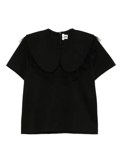 NOIR KEI NINOMIYA RUFFLED-LACE TOP
