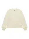 Noir Kei Ninomiya Ruffled-sleeve Sweatshirt In Neutral