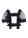 Noir Kei Ninomiya Ruffled Top In Black