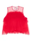 Noir Kei Ninomiya Ruffled Top In Red