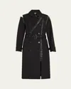 Noir Kei Ninomiya Double Breasted Coat In Black