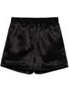 Noir Kei Ninomiya Satin Shorts In Black