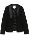 Noir Kei Ninomiya Shawl-lapels Blazer In 黑色