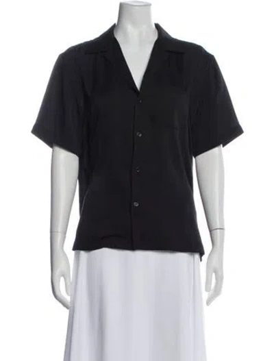 Pre-owned Noir Kei Ninomiya Short Sleeve Button-up Top In Gray