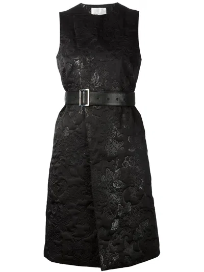 Noir Kei Ninomiya Sleeveless Belted Dress In Black