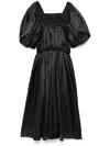 Noir Kei Ninomiya Shirred Midi Dress In Black
