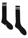 Noir Kei Ninomiya Striped-detail Socks In Black
