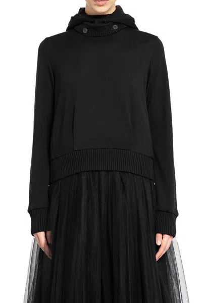 Noir Kei Ninomiya Sweater Hoodie In Black