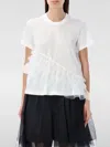 NOIR KEI NINOMIYA T-SHIRT NOIR KEI NINOMIYA WOMAN COLOR WHITE,F76200001
