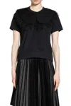 Noir Kei Ninomiya Ruffled-lace Top In Black