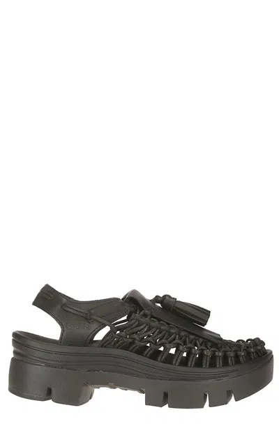 Noir Kei Ninomiya Tassel Detailed Sandals In Black