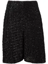 Noir Kei Ninomiya Textured Skirt In 黑色