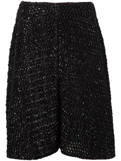 Noir Kei Ninomiya Textured Skirt In 黑色