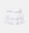 Noir Kei Ninomiya Minirock Aus Baumwolle In Weiss