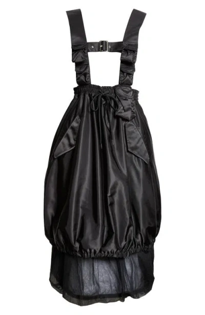 Noir Kei Ninomiya Black Pinafore Midi Dress