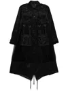 Noir Kei Ninomiya Utility-style Coat In Black