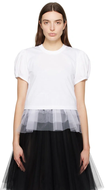 Noir Kei Ninomiya White Layered T-shirt In 2 White