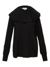 Noir Kei Ninomiya Wide-collar Cotton Shirt In Black
