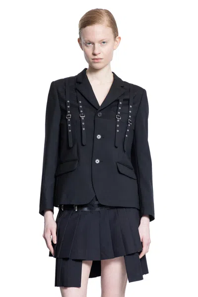 NOIR KEI NINOMIYA HARNESS WOOL BLAZER