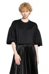 Noir Kei Ninomiya Woman Black T-shirts & Tank Tops In Black