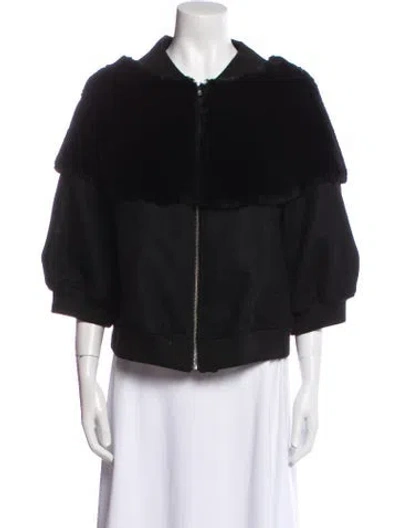 Pre-owned Noir Kei Ninomiya Wool Fur Jacket In Black
