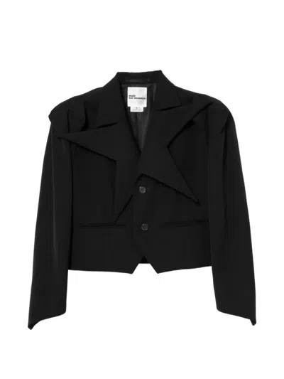 Noir Kei Ninomiya Wool Gabardine Jacket In Black