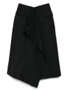 Noir Kei Ninomiya Wool Midi Skirt