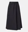 Noir Kei Ninomiya Wool Midi Skirt In Multi
