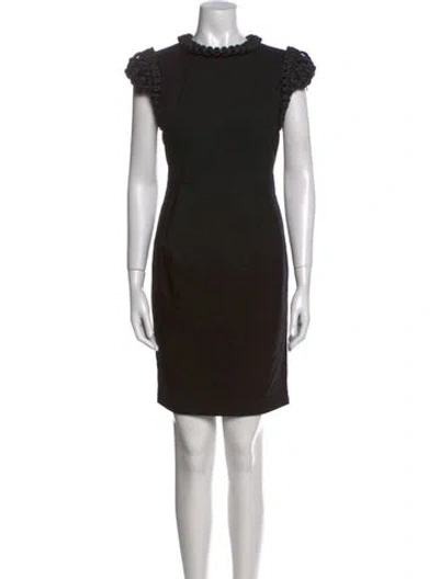 Pre-owned Noir Kei Ninomiya Wool Mini Dress In Black