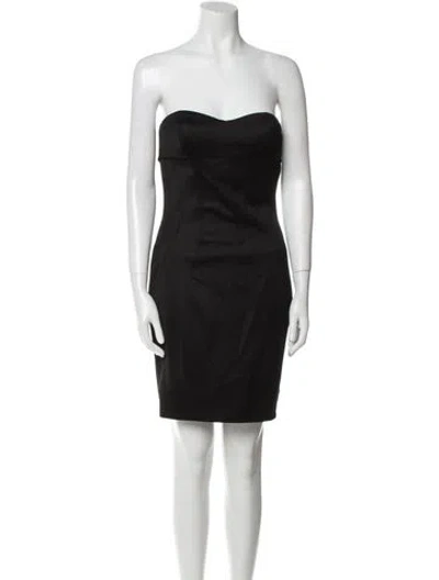 Pre-owned Noir Kei Ninomiya Wool Mini Dress W/ Tags In Black