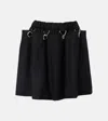 Noir Kei Ninomiya Wool Miniskirt In Black